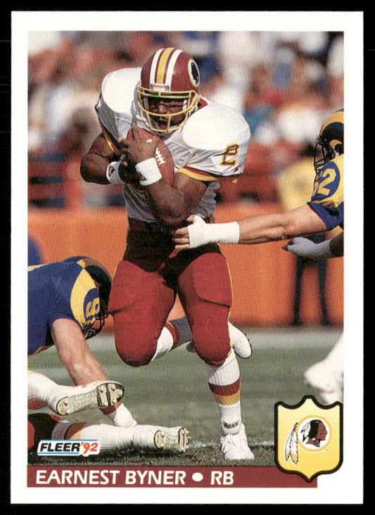 Earnest Byner 1992 Fleer #414 Washington Redskins