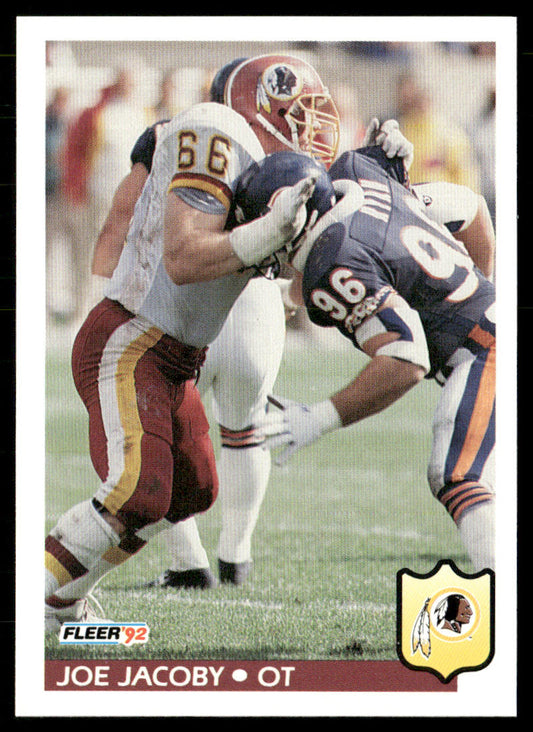 Joe Jacoby 1992 Fleer #420 Washington Redskins