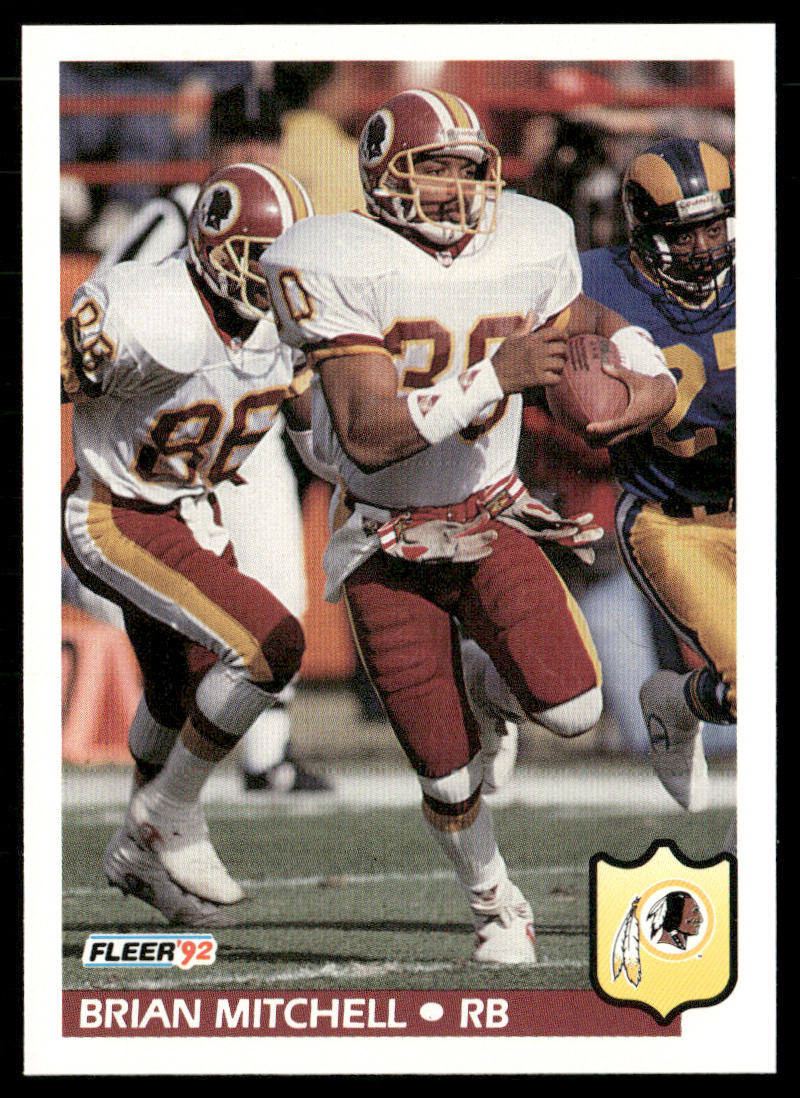 Brian Mitchell 1992 Fleer #426 Washington Redskins