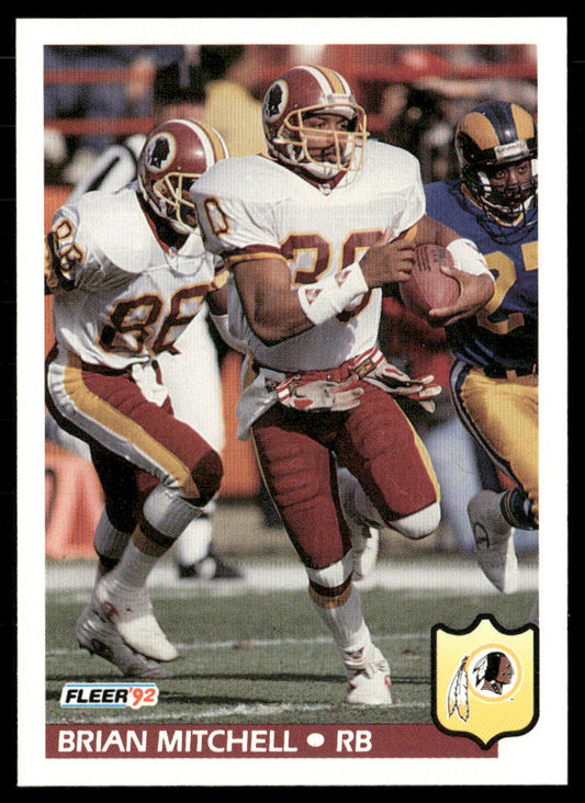 Brian Mitchell 1992 Fleer #426 Washington Redskins
