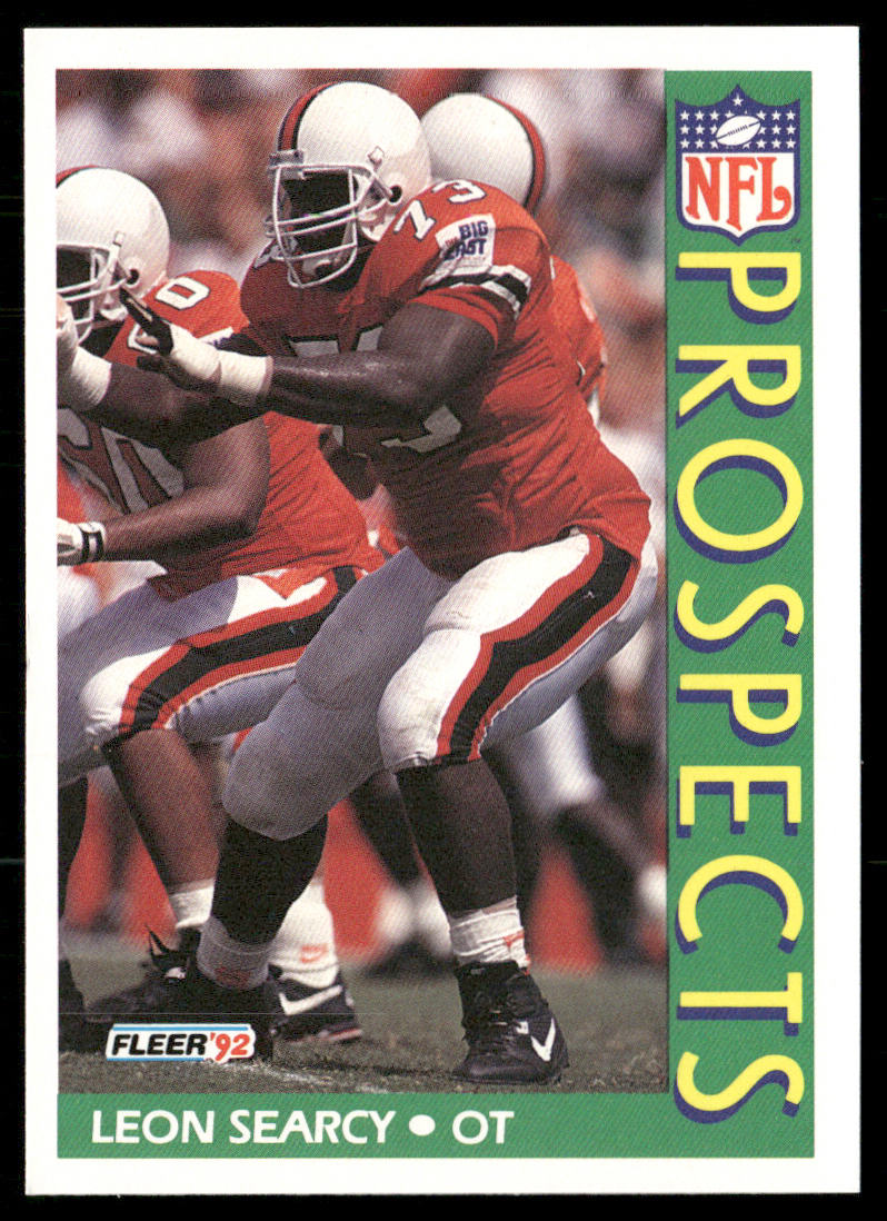 Leon Searcy 1992 Fleer #446 RC Miami Hurricanes