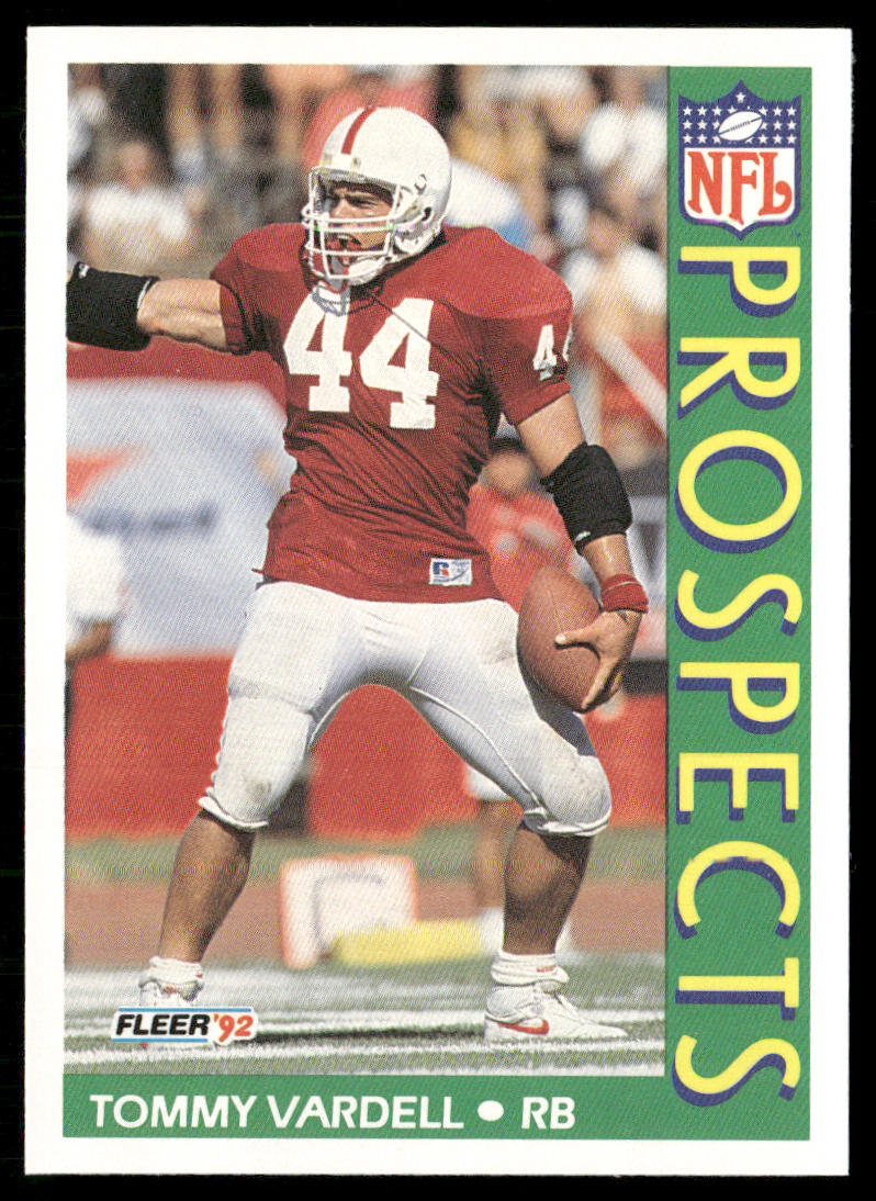 Tommy Vardell 1992 Fleer #449 RC Stanford Cardinal