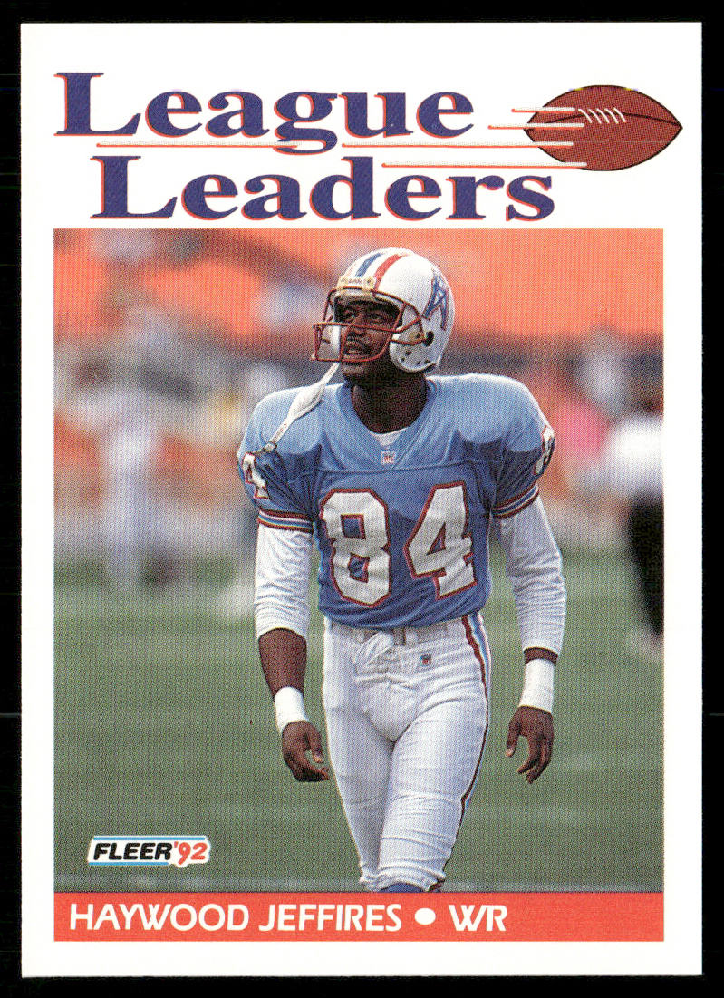 Haywood Jeffires 1992 Fleer #454 Houston Oilers
