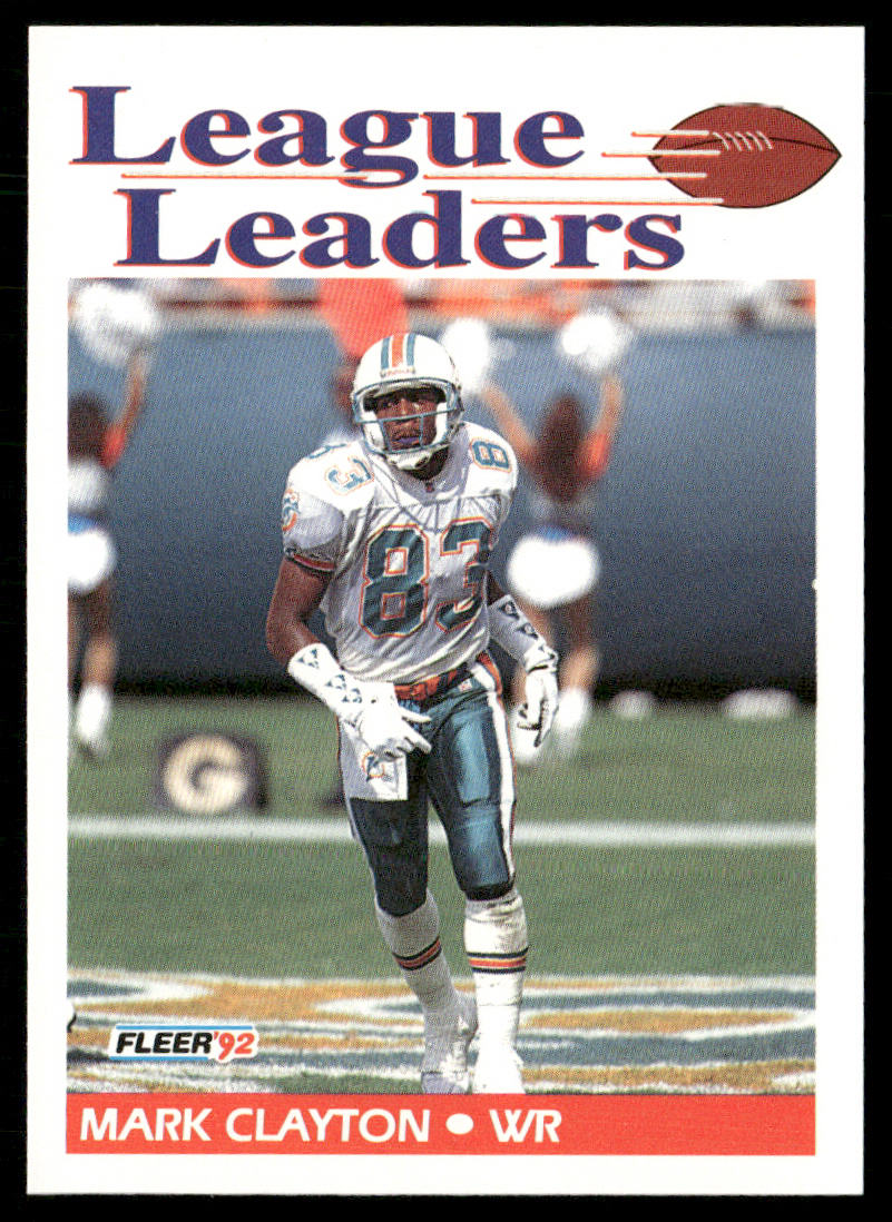 Mark Clayton 1992 Fleer #456 Miami Dolphins