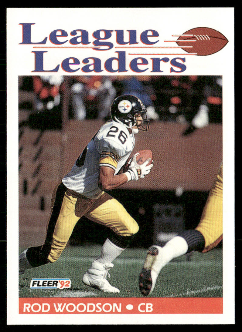 Rod Woodson 1992 Fleer #466 Pittsburgh Steelers