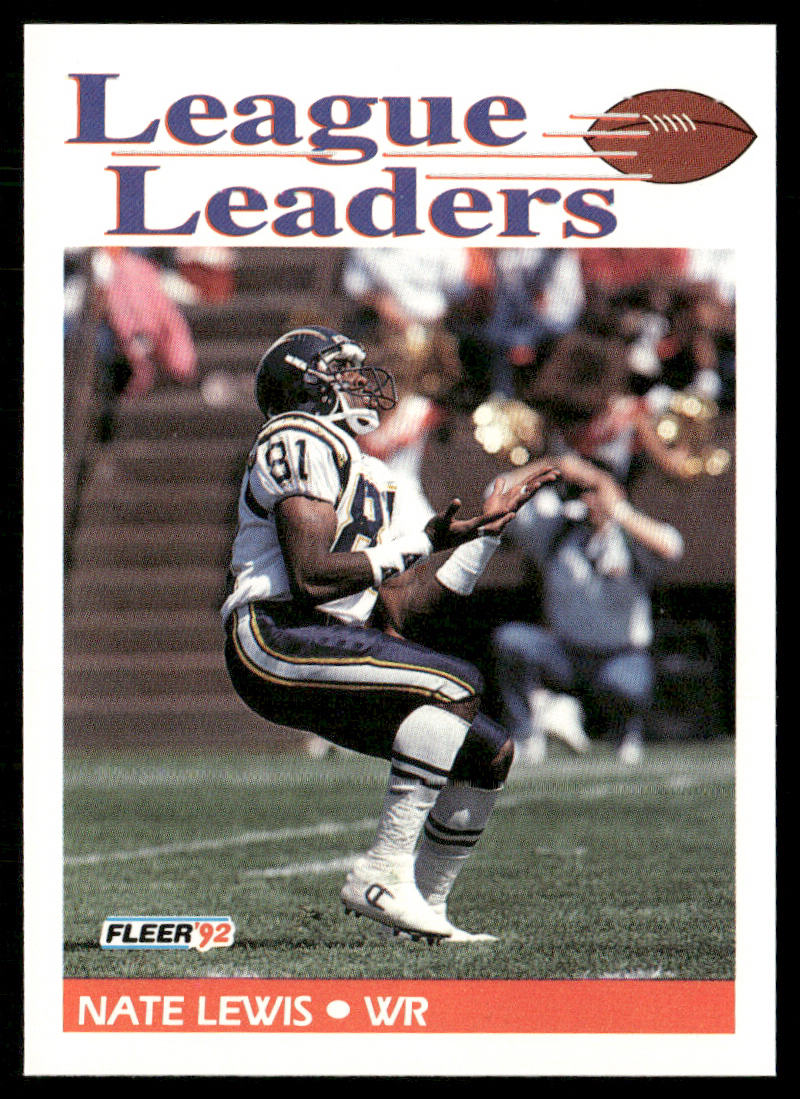 Nate Lewis 1992 Fleer #468 San Diego Chargers
