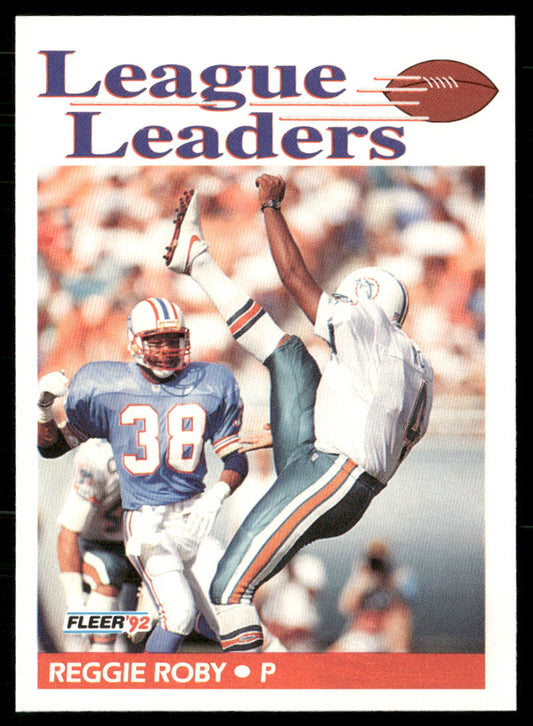 Reggie Roby 1992 Fleer #470 Miami Dolphins