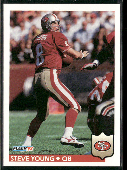Steve Young 1992 Fleer #386 San Francisco 49ers