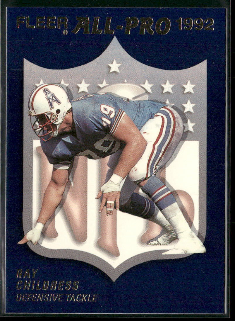 Ray Childress 1992 Fleer Fleer All-Pro 1992 #17 Houston Oilers