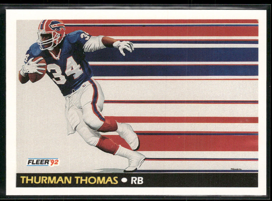 Thurman Thomas 1992 Fleer #476 Buffalo Bills