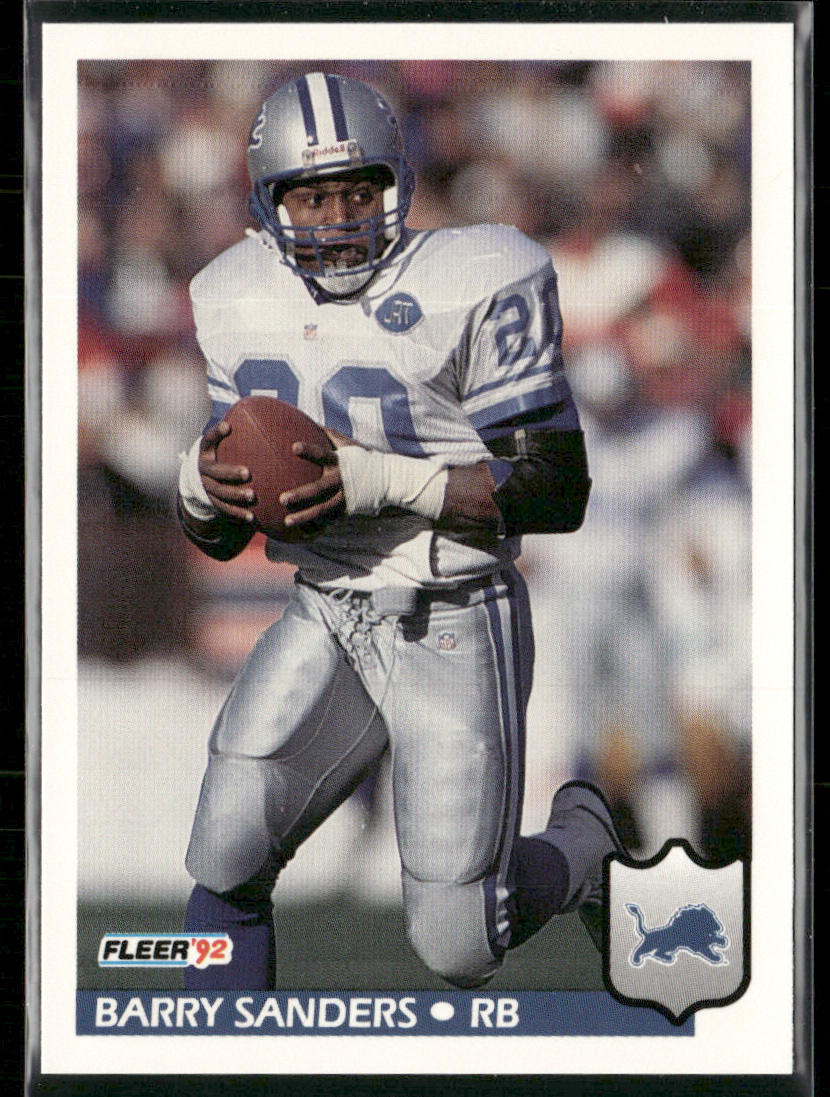 Barry Sanders 1992 Fleer #123 Detroit Lions