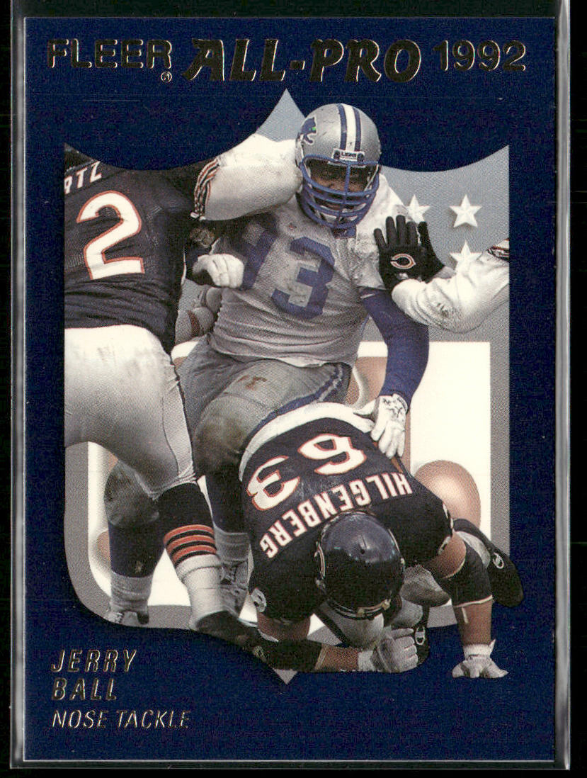 Jerry Ball 1992 Fleer Fleer All-Pro 1992 #18 Detroit Lions