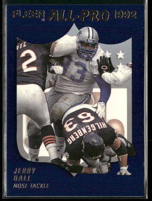 Jerry Ball 1992 Fleer Fleer All-Pro 1992 #18 Detroit Lions