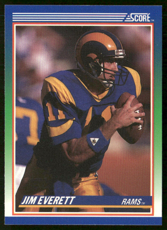 Jim Everett 1990 Score #4 Los Angeles Rams