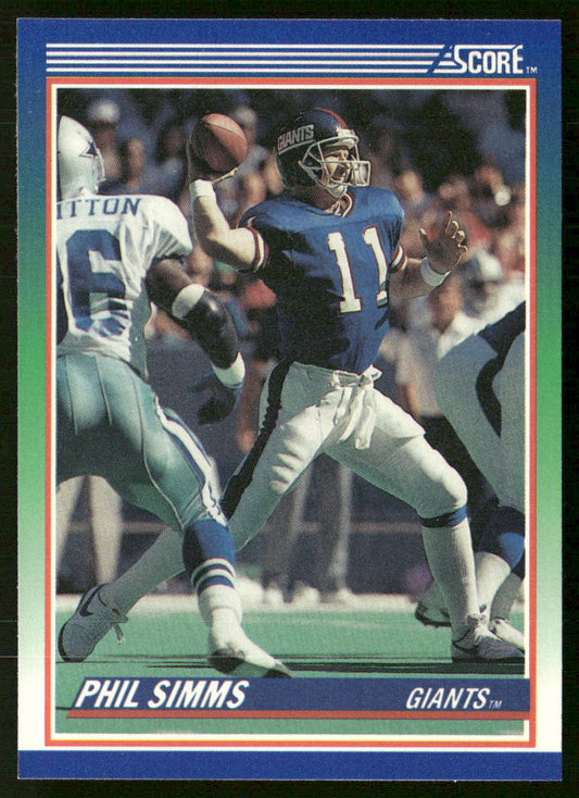 Phil Simms 1990 Score #5 New York Giants