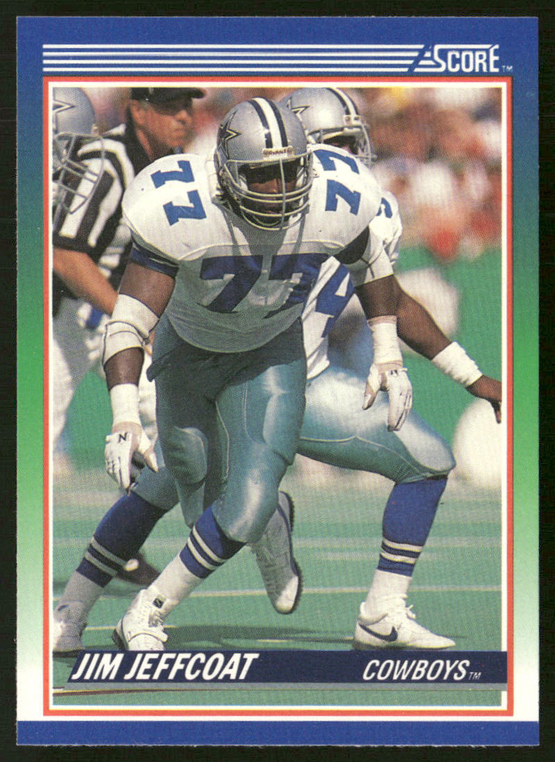 Jim Jeffcoat 1990 Score #33 Dallas Cowboys