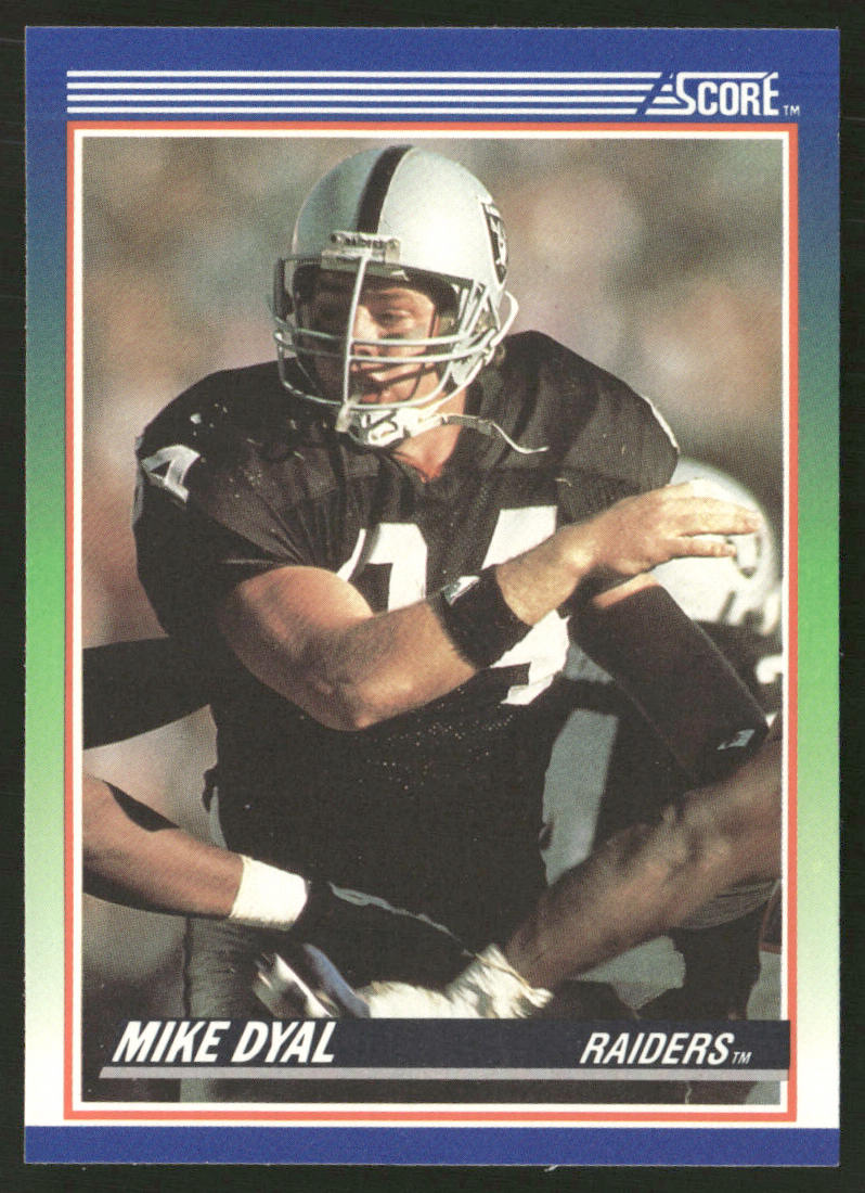 Mike Dyal 1990 Score #86 RC Los Angeles Raiders