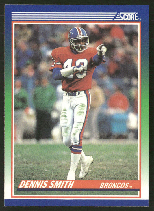 Dennis Smith 1990 Score #92 Denver Broncos