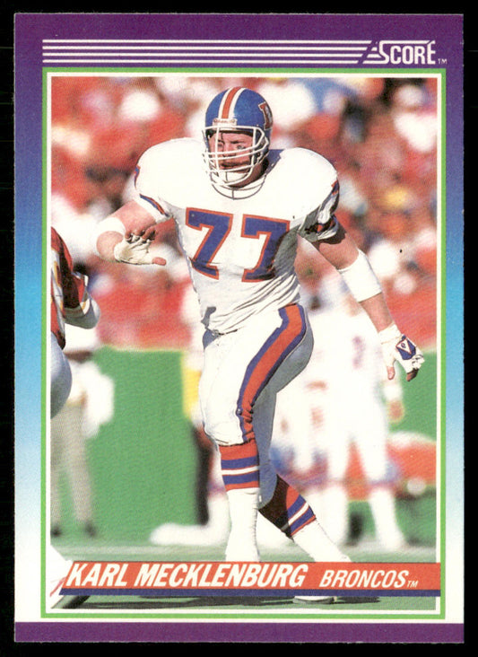 Karl Mecklenburg 1990 Score #115 Denver Broncos