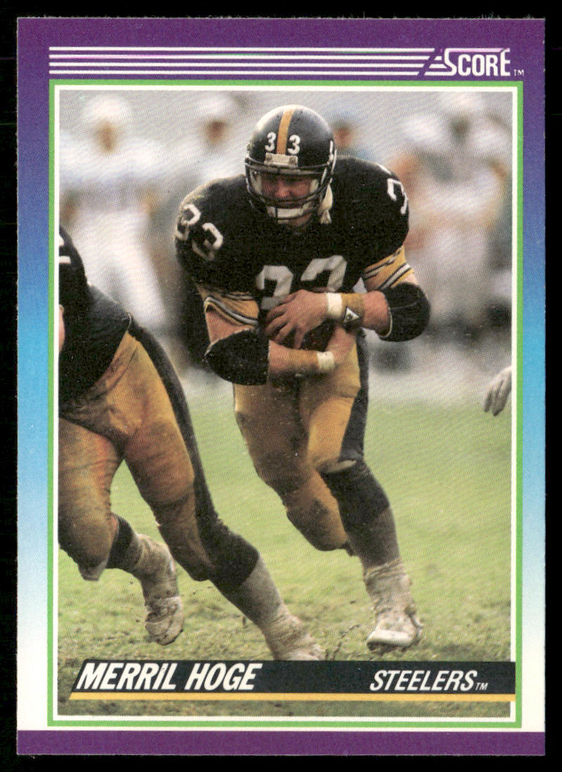 Merril Hoge 1990 Score #123 Pittsburgh Steelers