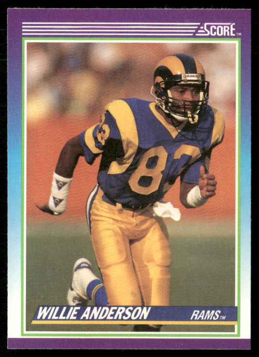 Willie Anderson 1990 Score #125 Los Angeles Rams