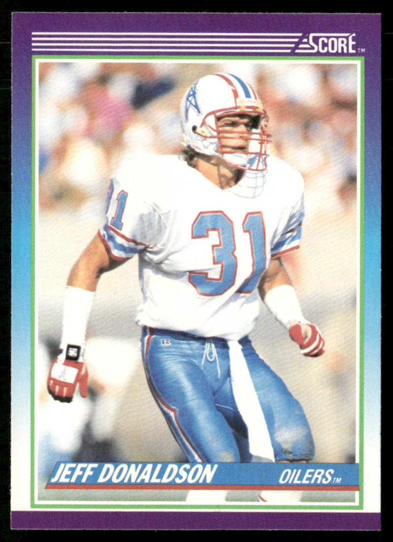 Jeff Donaldson 1990 Score #131 Houston Oilers