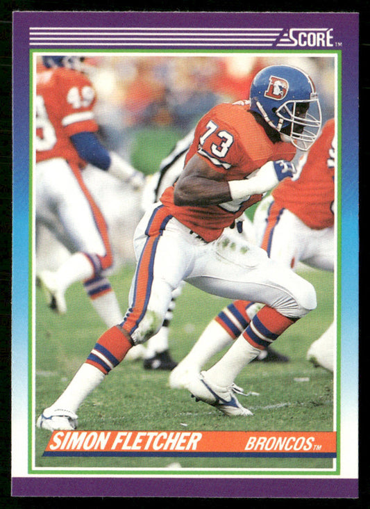 Simon Fletcher 1990 Score #173 Denver Broncos