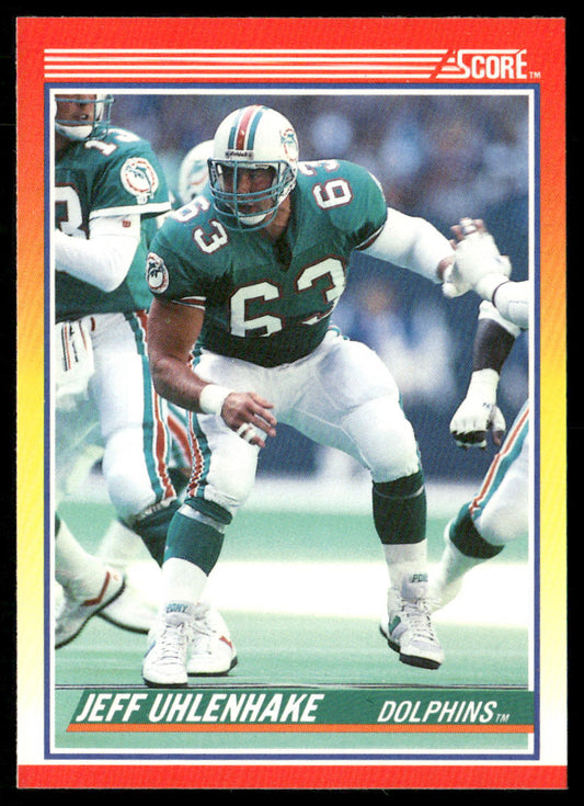 Jeff Uhlenhake 1990 Score #258 RC Miami Dolphins