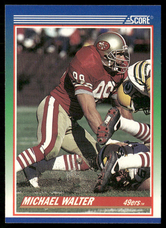 Michael Walter 1990 Score #335 San Francisco 49ers