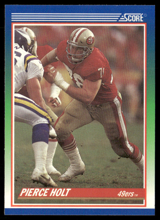 Pierce Holt 1990 Score #348 RC San Francisco 49ers