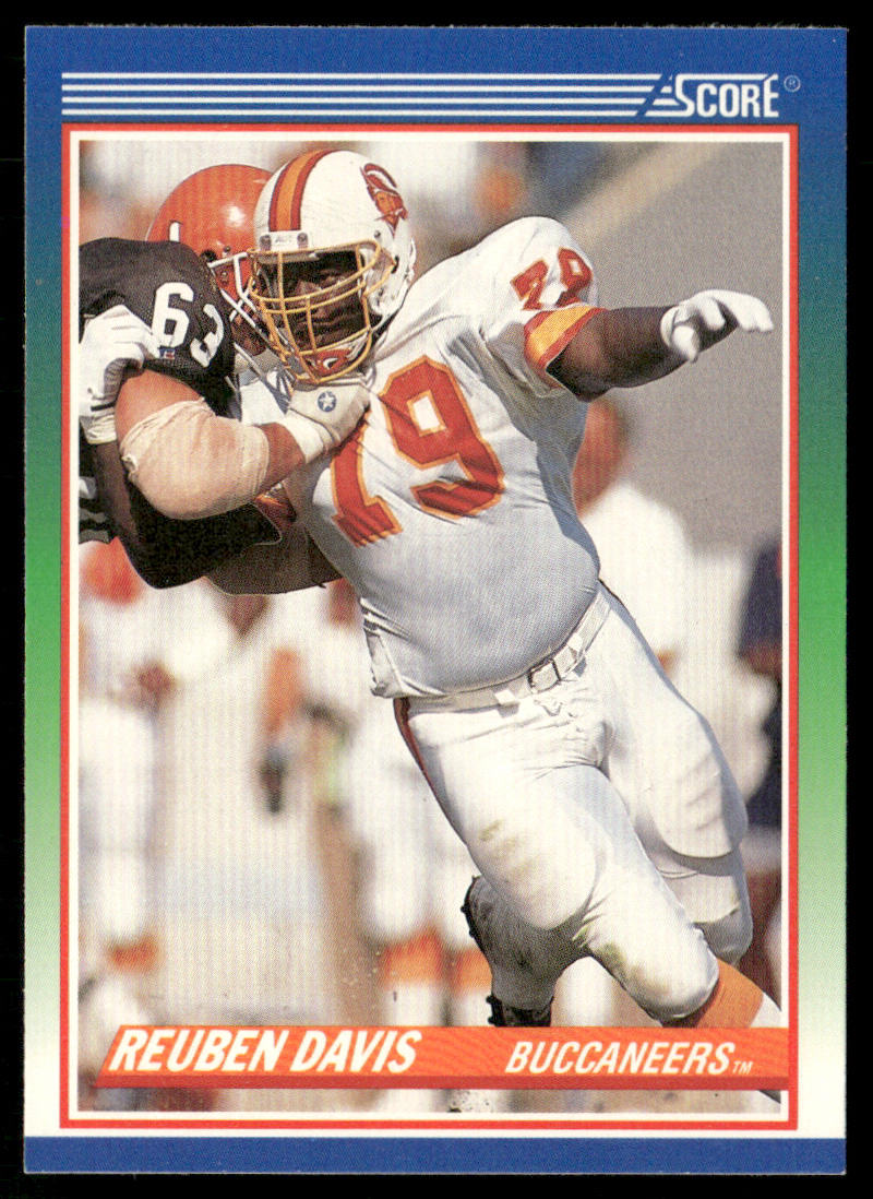 Reuben Davis 1990 Score #356 RC Tampa Bay Buccaneers