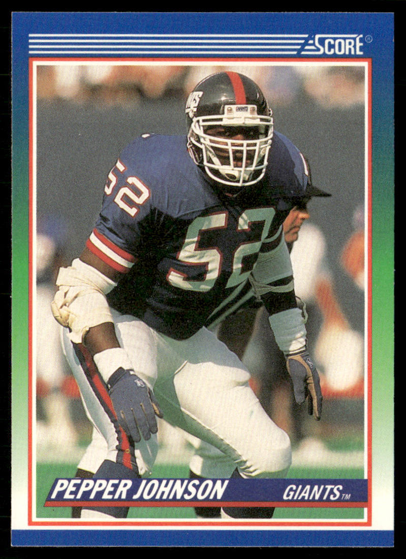 Pepper Johnson 1990 Score #361 New York Giants