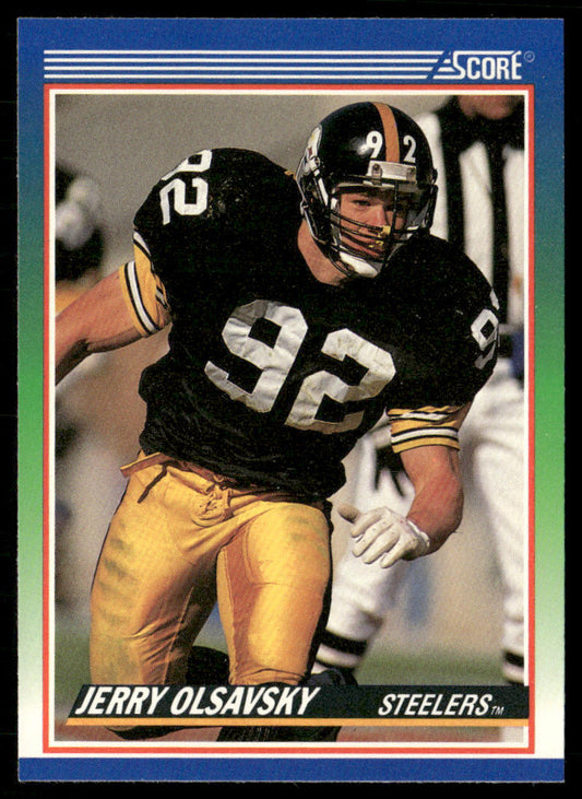 Jerry Olsavsky 1990 Score #367 RC Pittsburgh Steelers