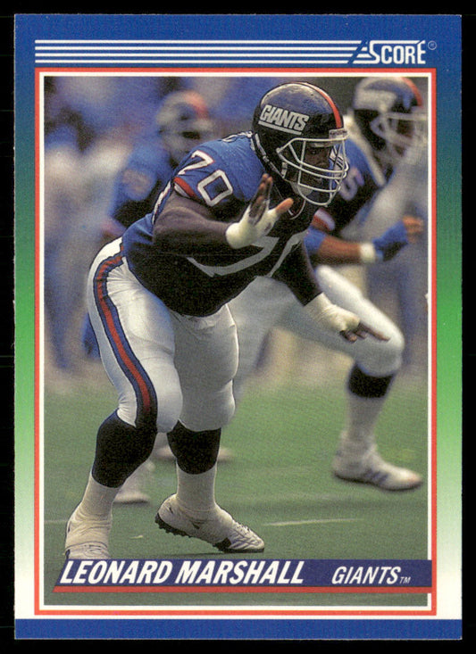 Leonard Marshall 1990 Score #375 New York Giants