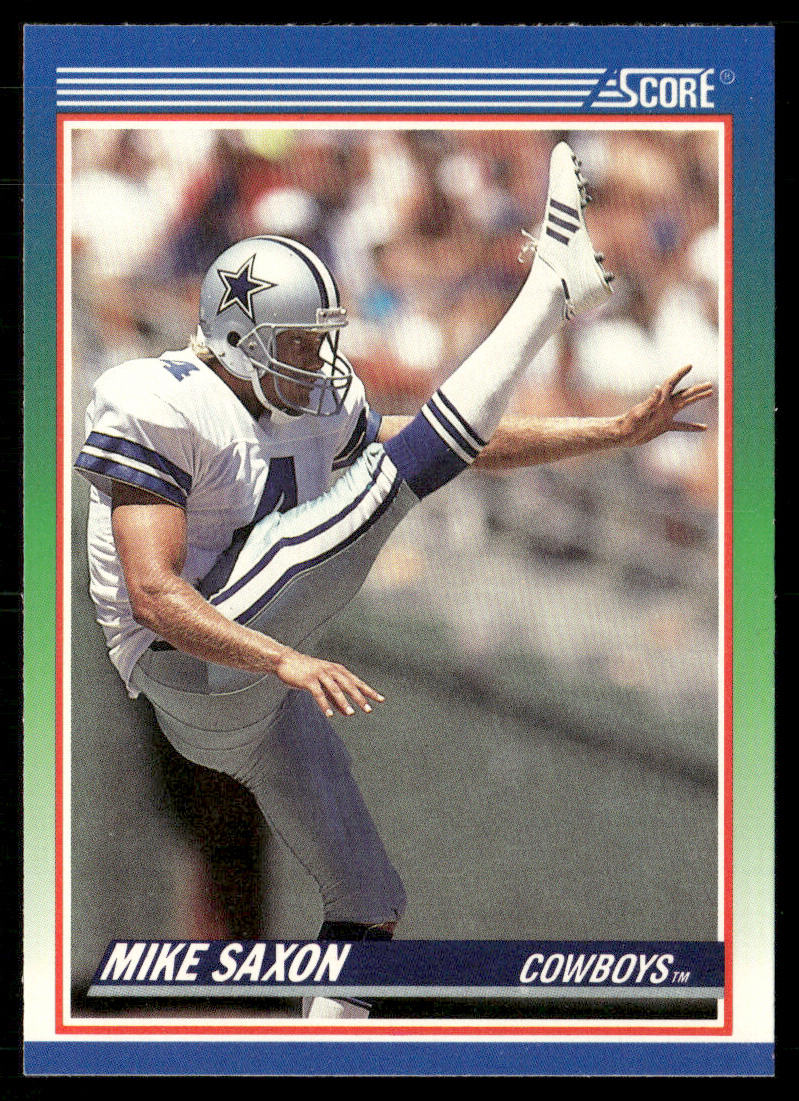 Mike Saxon 1990 Score #379 RC Dallas Cowboys