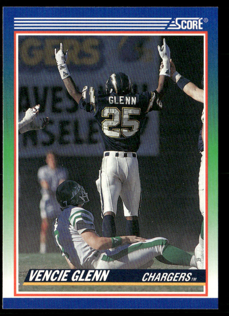 Vencie Glenn 1990 Score #394 San Diego Chargers
