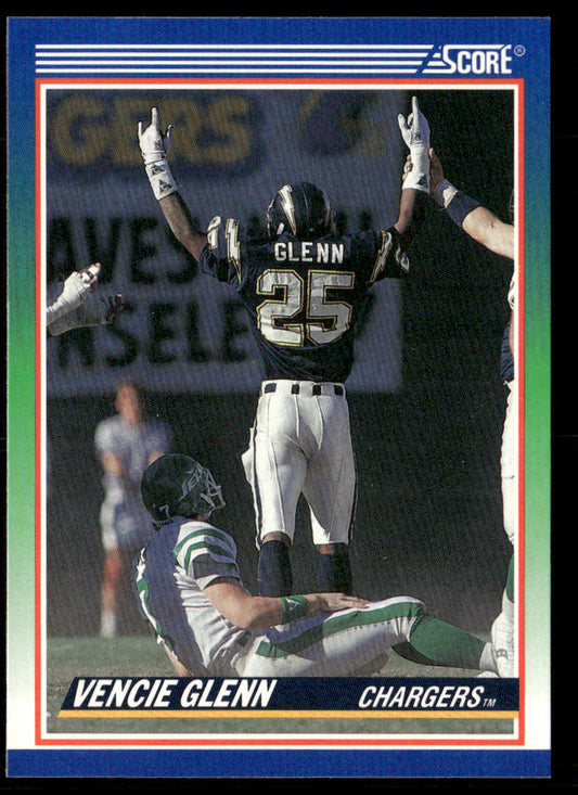 Vencie Glenn 1990 Score #394 San Diego Chargers