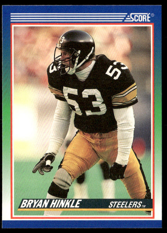 Bryan Hinkle 1990 Score #396 Pittsburgh Steelers
