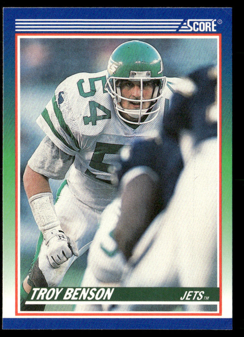 Troy Benson 1990 Score #399 New York Jets