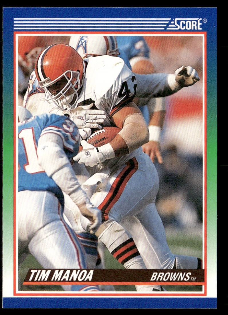 Tim Manoa 1990 Score #403 RC Cleveland Browns