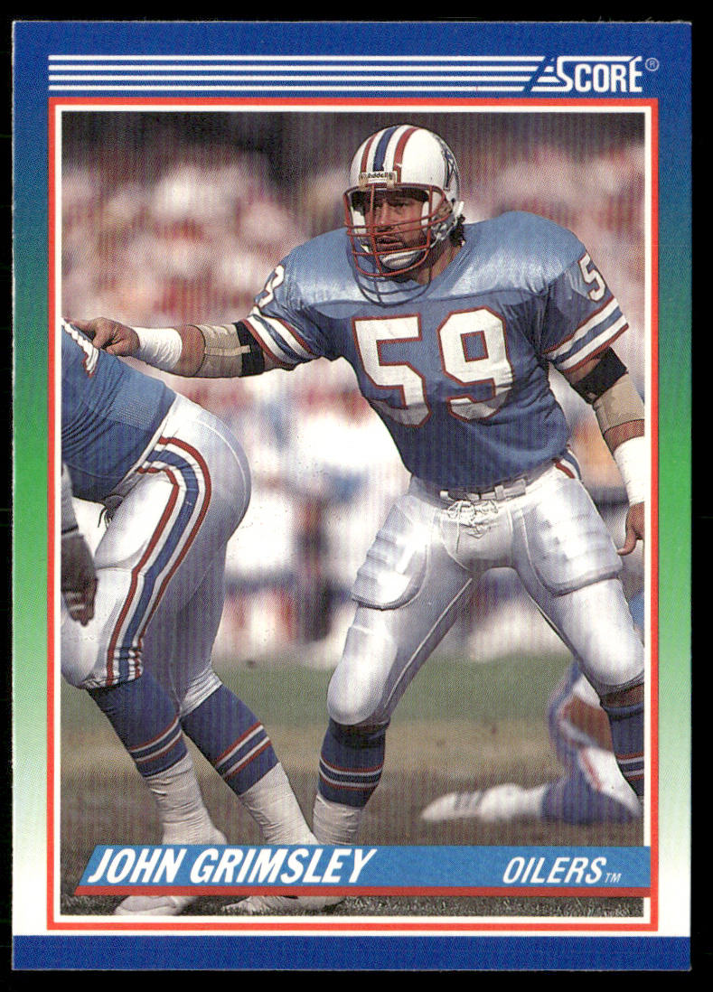 John Grimsley 1990 Score #407 Houston Oilers