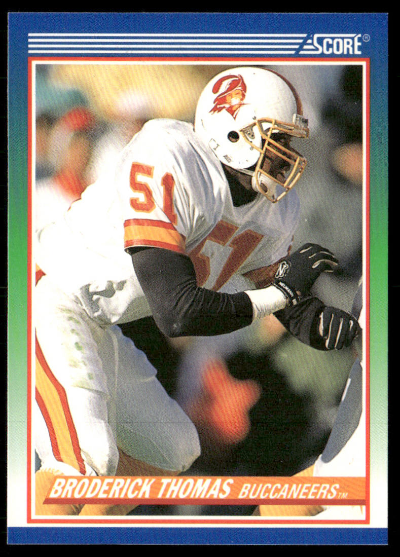 Broderick Thomas 1990 Score #411 Tampa Bay Buccaneers