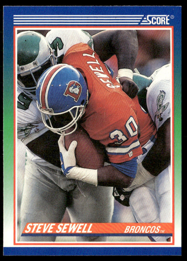Steve Sewell 1990 Score #417 Denver Broncos