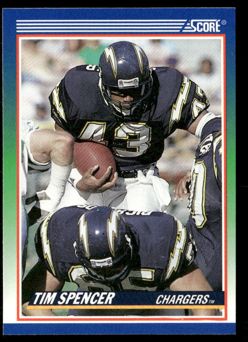Tim Spencer 1990 Score #423 San Diego Chargers