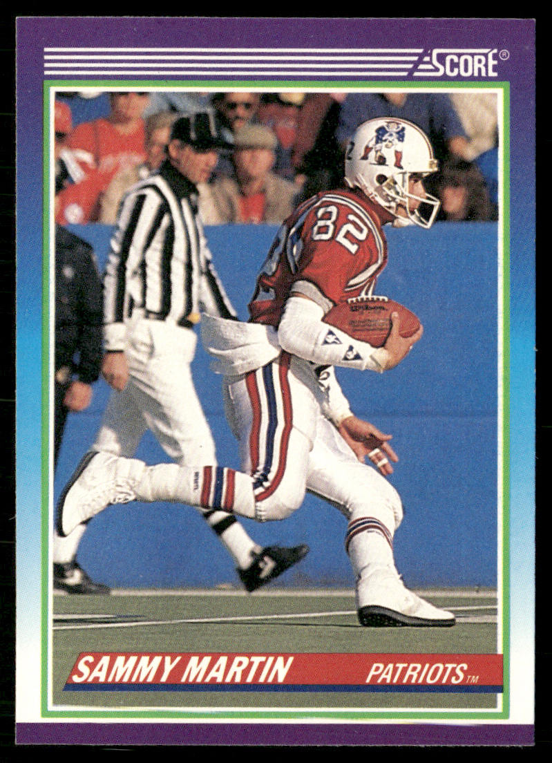Sammy Martin 1990 Score #444 RC New England Patriots