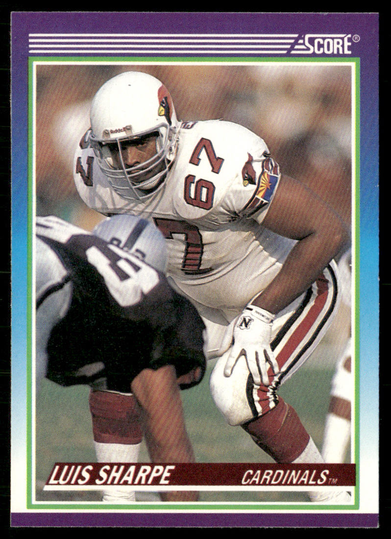 Luis Sharpe 1990 Score #445 Phoenix Cardinals