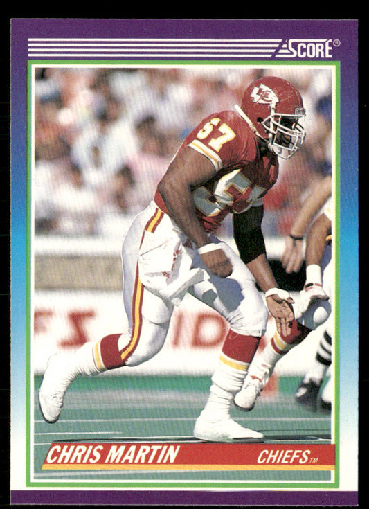 Chris Martin 1990 Score #447 RC Kansas City Chiefs