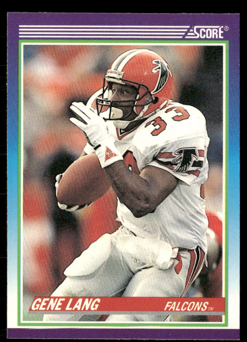 Gene Lang 1990 Score #449 Atlanta Falcons