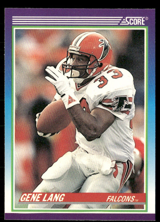 Gene Lang 1990 Score #449 Atlanta Falcons