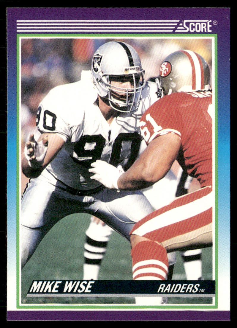 Mike Wise 1990 Score #463 Los Angeles Raiders